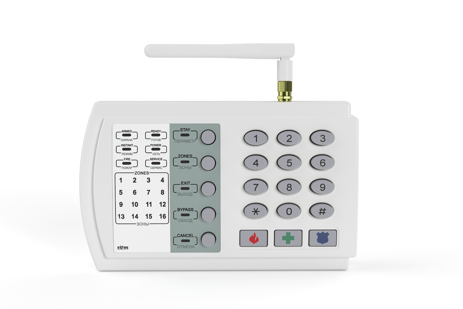 Охранная панель Контакт GSM-9N с внешней GSM антенной