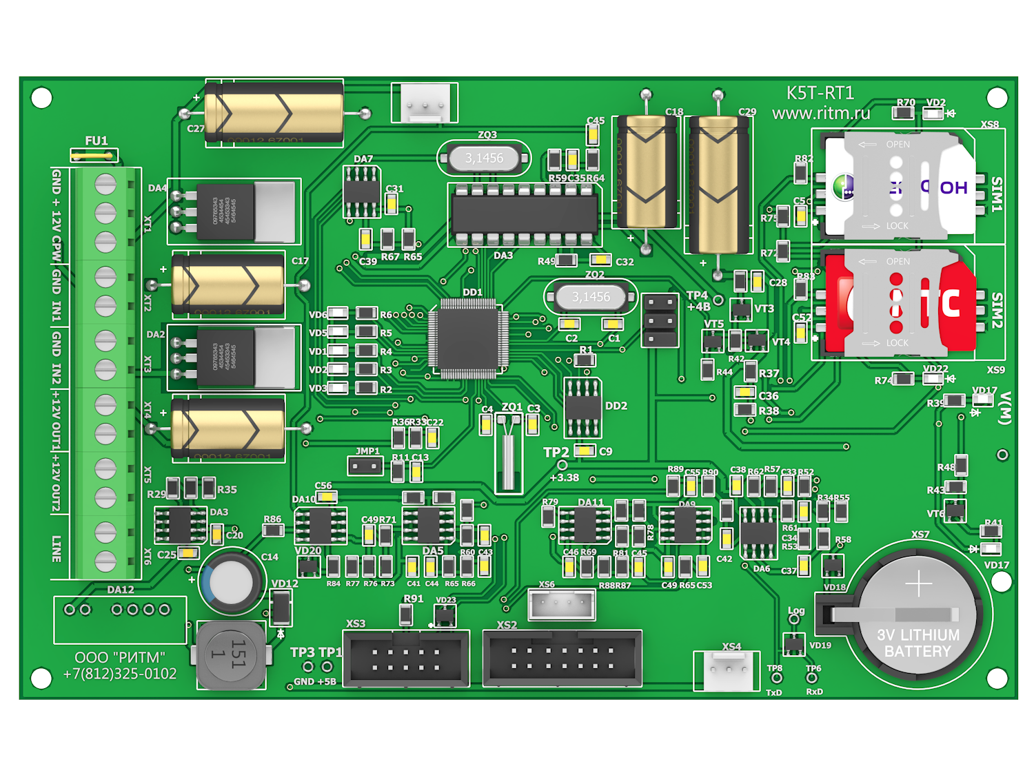 Панель контрольная "Контакт GSM-5-RT1"